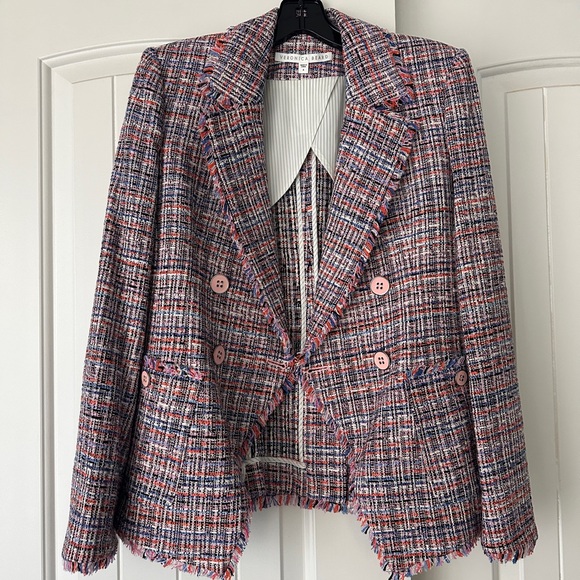 Veronica Beard Theron Multicolored Tweed Jacket - Picture 1 of 15